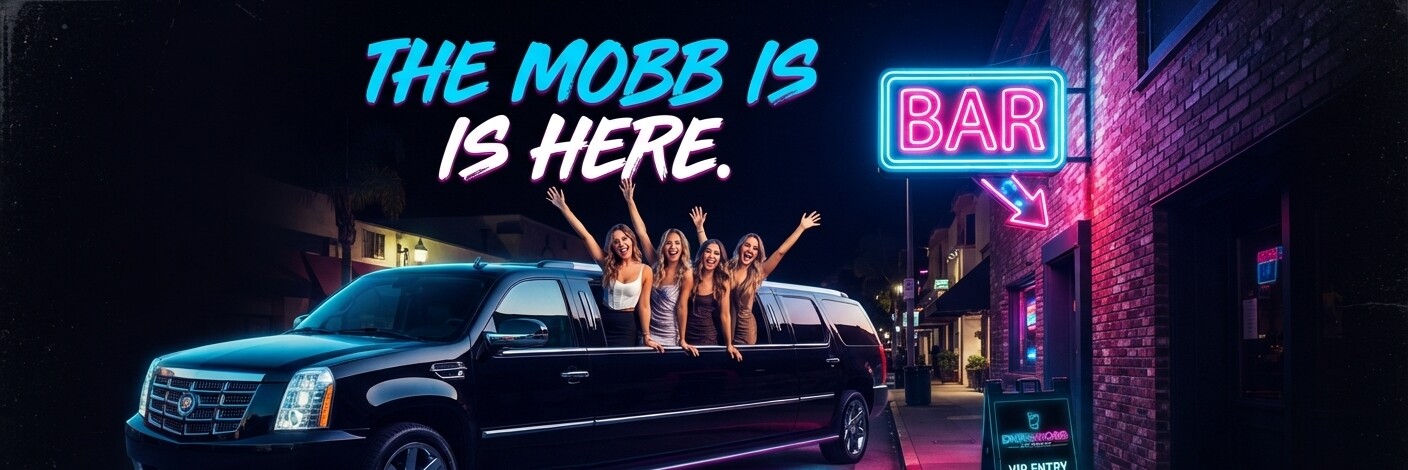 Friends arriving by limousine at a nightclub